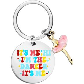 Ballet Keychain for Women Ballet Dancer Keychain for Girls Ballet Coach Teacher Accessory for Backpack Charm Keyring Pendant for Ballet Student Jewelry for Teacher’s Day Thanksgiving Christmas
