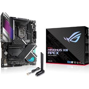 ASUS ROG Maximus XIII Apex (WiFi 6E) Z590 LGA 1200(Intel® 11th/10th Gen) ATX gaming motherboard (PCIe 4.0,18 power stages,Intel® 2.5 Gb Ethernet,4xM.2, USB 3.2 Gen 2x2, Aura Sync RGB)
