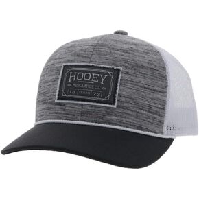 HOOEY Doc Adjustable Mesh Back Trucker Hat with Logo Patch (Blue/Black)