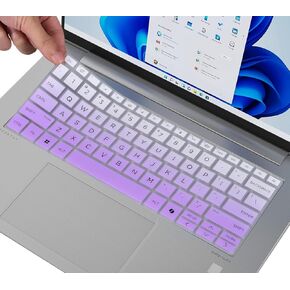 Keyboard Cover for 2024 HP ProBook 440 G11 14, HP ProBook 445 G11 14 inch Laptop Keyboard Skin Protector, HP Probook 440 445 G11 14 Accessories, Ombre Purple