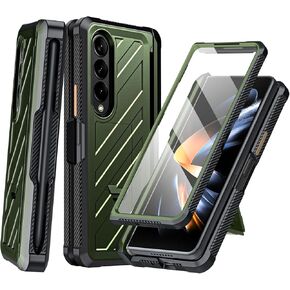 for Galaxy Z Fold 4 Case, Fold Z 4 Case Hinge Protection, Ultra -Thin PC Matte Shockproof Cover Heavy Duty Case for Galaxy Z Fold 4 5G 2022 (Rose Gold) - (Without Screen Protector)