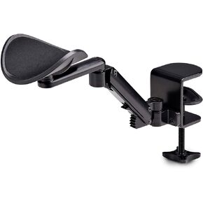 StarTech.com Adjustable Arm Rest for Office Desk, Ergonomic Arm/Elbow Support, 360-Degree Rotation, Clamp-On/No Drill Install