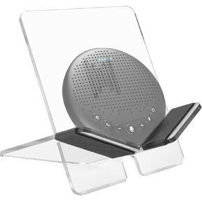 Desktop Stand for Conference Speakerphone, Clear Acrylic Holder Compatible with Anker EMEET USB Bluetooth Conference Speaker