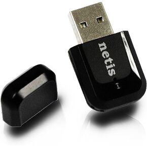 Netis WF2123 300 Mbps High-Speed Wireless N300 Mini USB Adapter for Windows, Mac OS, Linux | 2T2R MIMO Technology with 2.4GHz Range, 300 Mbps Nano