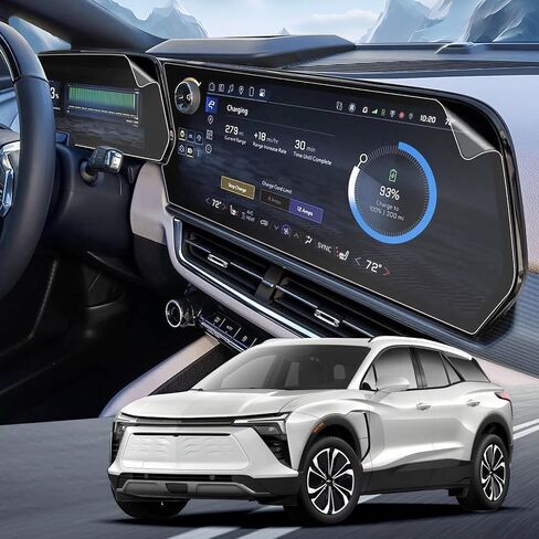 واقي شاشة YEE PIN 2024 Chevy Traverse لملحقات Chevy Traverse 2024، واقي شاشة لـ 2024 Chevy Traverse LS/LT/Z71/RS شاشة لمس ملونة مقاس 17.7 بوصة ومجموعة أدوات 11 بوصة، عبوة من قطعتين in Saudi Arabia
