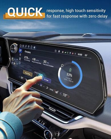 واقي شاشة YEE PIN 2024 Chevy Traverse لملحقات Chevy Traverse 2024، واقي شاشة لـ 2024 Chevy Traverse LS/LT/Z71/RS شاشة لمس ملونة مقاس 17.7 بوصة ومجموعة أدوات 11 بوصة، عبوة من قطعتين in Saudi Arabia