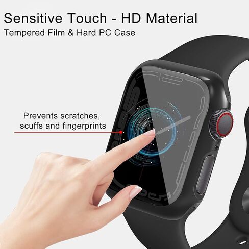 4 عبوات لساعة Apple Watch Ultra Privacy Screen Protector Case 49mm Anti-Spy PC Hard Case تغطية كاملة من الزجاج المقسى غطاء حماية نحيف لـ iWatch Ultra in Kuwait