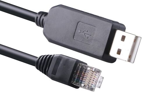 كابل USB RS485 إلى RJ45 للعاكسات إلى الكمبيوتر الشخصي، محولات Deye SunSynk Sol-Ark RS485 للاتصالات، كابل التكوين (10 أقدام) in Saudi Arabia