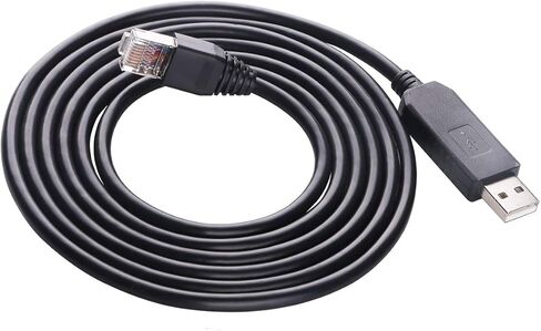 كابل USB RS485 إلى RJ45 للعاكسات إلى الكمبيوتر الشخصي، محولات Deye SunSynk Sol-Ark RS485 للاتصالات، كابل التكوين (10 أقدام) in Saudi Arabia