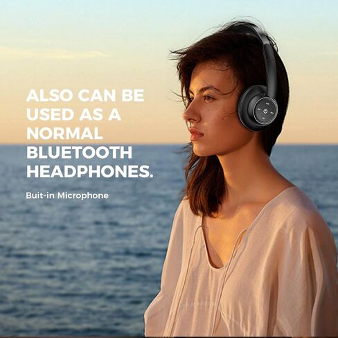 Wireless TV Headphones for Seniors with Transmitter,Black in Kuwait
