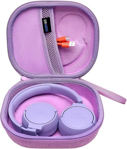 Headphone Case for JBL Tune 510BT/ 520BT/ 660NC/ 670NC/ 570BT/ 500BT/ 500/ JBL Live 460NC/ 670NC/ JBL T450BT, Soundcore H30i, Samsung AKG Foldable Bluetooth Wireless Headphone Purple in Kuwait