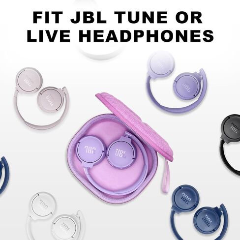 Headphone Case for JBL Tune 510BT/ 520BT/ 660NC/ 670NC/ 570BT/ 500BT/ 500/ JBL Live 460NC/ 670NC/ JBL T450BT, Soundcore H30i, Samsung AKG Foldable Bluetooth Wireless Headphone Purple in Kuwait