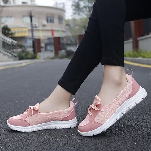 Women's Slip-On Orthopedic Walking Shoes,Kotsas Breathable Casual Arch Support Non-Slip Shoes,Low Top Soft Sole Sneakers for Women in Saudi Arabia