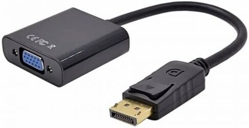 DisplayPort (DP) to VGA Adapter Male to Female 1080P Gold-Plated Cord for PC, Laptops, Displays, Monitors, Projectors Lenovo, Dell, HP, ASUS in Saudi Arabia