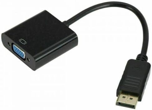 DisplayPort (DP) to VGA Adapter Male to Female 1080P Gold-Plated Cord for PC, Laptops, Displays, Monitors, Projectors Lenovo, Dell, HP, ASUS in Saudi Arabia