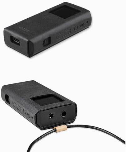 حافظة ميتري لجهاز FiiO BTR7، غطاء جلد صناعي إيطالي مصنوع يدويًا مع حبل قلادة لـ BTR-7 (كحلي) in Kuwait