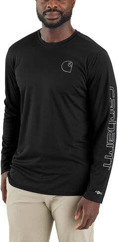 Carhartt Men’s Force Sun Defender Lightweight Long-Sleeve Logo Graphic T-Shirt in Saudi Arabia