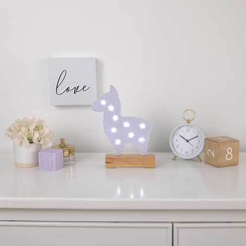 Little Love by NoJo White Llama Lighted Nursery Décor in Saudi Arabia
