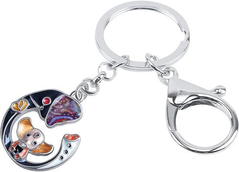 Zinc Alloy Elephant Keychain Rhinestones Keyring Car Key Purse Jewelry Gifts for Women Girls Charms (Silver Plated Multicolor) in Saudi Arabia
