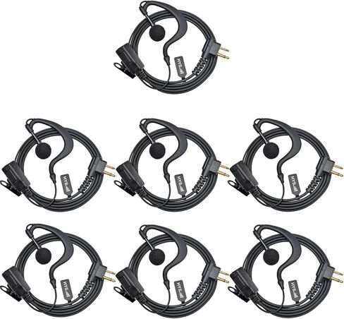 HYS Earpiece for Motorola Radio RDM2070d RMU2080 CLS1110 CP200, G Shape Soft Ear Hook Walkie Talkie with Mic Headset for Motorola XU2600 CLS1110 CLS1413 CP200D RMU2040 RDU4100 2pin Radio in Saudi Arabia