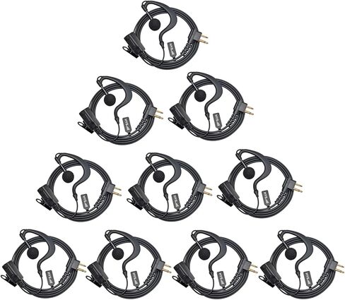 HYS Earpiece for Motorola Radio RDM2070d RMU2080 CLS1110 CP200, G Shape Soft Ear Hook Walkie Talkie with Mic Headset for Motorola XU2600 CLS1110 CLS1413 CP200D RMU2040 RDU4100 2pin Radio in Saudi Arabia
