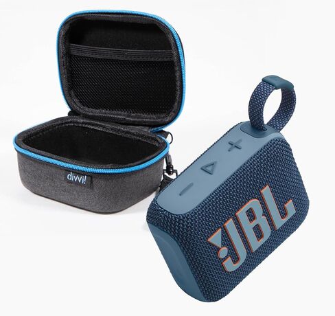 JBL GO 4 Portable Bluetooth Speaker & divvi GO Protective Hardshell Case - Black in Saudi Arabia