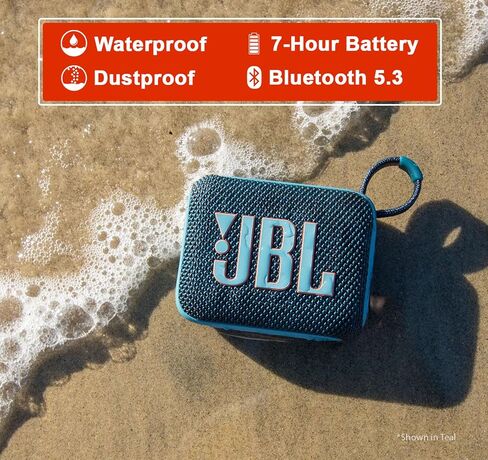JBL GO 4 Portable Bluetooth Speaker & divvi GO Protective Hardshell Case - Black in Saudi Arabia