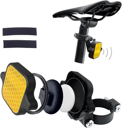 AirTag Bike Mount, Hidden Bicycle Stem Cap Mount for AirTag, Anti-Theft Bike GPS Tracker Accessory Waterproof AirTag Holder for Bicycles Reflector Apple Tag Holder with Screws and Driver, RED in Saudi Arabia