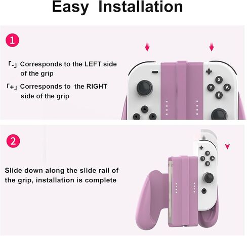 NBCP Switch Joycons قبضة قابلة للفصل متوافقة مع وحدات تحكم Nintendo Switch / Switch OLED JoyCons، ملحقات Nintendo Switch in Kuwait