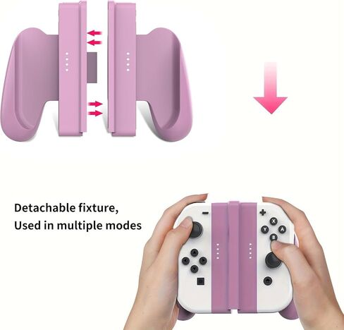 NBCP Switch Joycons قبضة قابلة للفصل متوافقة مع وحدات تحكم Nintendo Switch / Switch OLED JoyCons، ملحقات Nintendo Switch in Kuwait