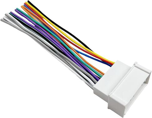 24Pin Car Radio Wiring Harness for Hyundai 2006-2008 KIA 2005-2008 Aftermarket Car Stereo Wiring Harness Connector for Elantra Accent Optima Rio Car Stereo Radio Wiring Harness Cable Install in Saudi Arabia