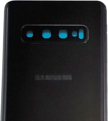 غطاء زجاجي خلفي بديل للباب الخلفي للبطارية s10plus لهاتف Samsung Galaxy s10 Plus G945 6.4 بوصة (أسود) in Kuwait
