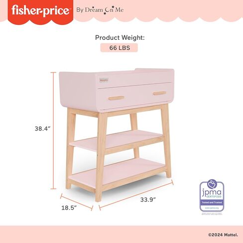 Fisher Price Iris/Siesta Changing Table by Dream On Me, Blush Pink in Kuwait