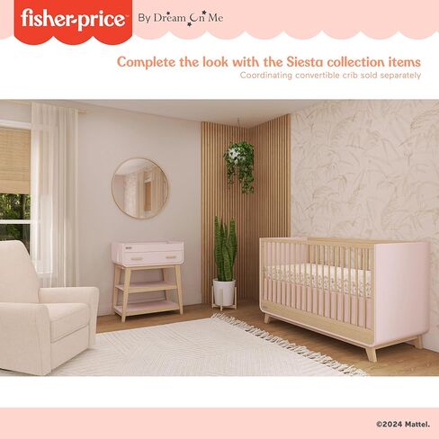 Fisher Price Iris/Siesta Changing Table by Dream On Me, Blush Pink in Kuwait