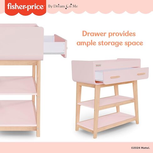 Fisher Price Iris/Siesta Changing Table by Dream On Me, Blush Pink in Kuwait