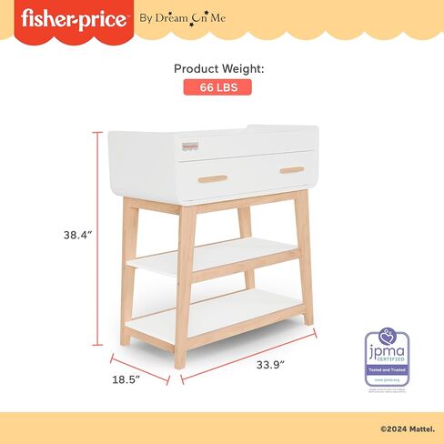 Fisher Price Iris/Siesta Changing Table by Dream On Me, Blush Pink in Kuwait