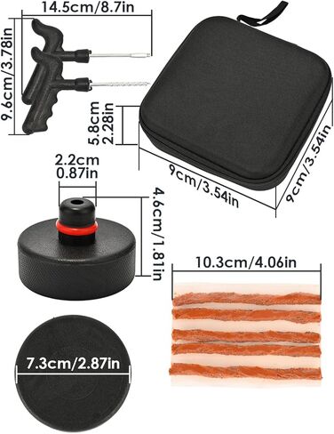 وسائد رفع الرافعة من DEDC لطراز Tesla 3/Y/S/X - 4 قطع من كرات الرافعة المطاطية غير القابلة للانزلاق مصممة لتناسب نقاط مقبس Tesla، إلى جانب أدوات إصلاح الإطارات مع صندوق تخزين - ملحقات ممتازة لأصحاب Tesla in Kuwait