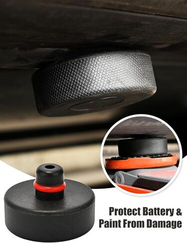 وسائد رفع الرافعة من DEDC لطراز Tesla 3/Y/S/X - 4 قطع من كرات الرافعة المطاطية غير القابلة للانزلاق مصممة لتناسب نقاط مقبس Tesla، إلى جانب أدوات إصلاح الإطارات مع صندوق تخزين - ملحقات ممتازة لأصحاب Tesla in Kuwait