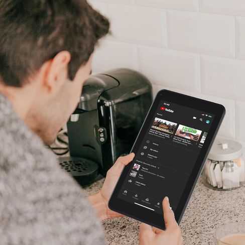 أجهزة لوحية Android 12، أجهزة لوحية مقاس 7 بوصات، 4+32 جيجابايت+1 تيرابايت (توسيع)، رباعي النواة، واي فاي، كاميرا مزدوجة، GMS، موسيقى، تعليمي (أسود) in Kuwait
