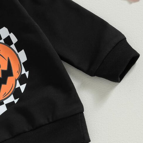 Ynibbim Halloween Baby Boy Girl Outfit Pumpkin Shirts & Pants Newborn Infant Long Sleeve Sweatshirts Toddler Clothes Set in Saudi Arabia