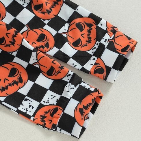 Ynibbim Halloween Baby Boy Girl Outfit Pumpkin Shirts & Pants Newborn Infant Long Sleeve Sweatshirts Toddler Clothes Set in Saudi Arabia