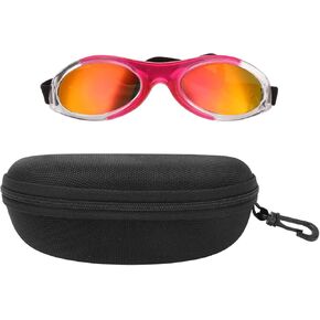 Mokernali Dog Sunglasses, Dog Glasses with Sun Protection, Dustproof Dog Glasses with Adjustable Strap, Dog Sunglasses for Small Breeds, Waterproof, Breathable(C)