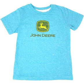 John Deere Toddler Girl Short Sleeve Melange Tee Glitter T-Shirt