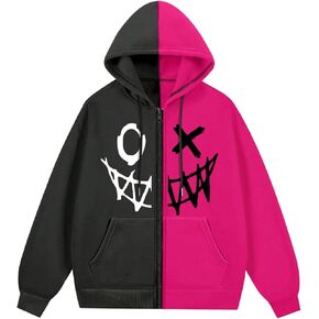 RoseSeek Men's Zip Up Hoodies Graphic Long Sleeve Pullover Hoodies Sweatshirt Western Streetwear Hoodies