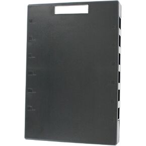 Leviton 41089-12E QuickPort Surface Mount Housing, 12-Port, Black