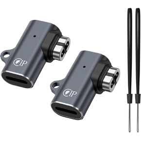Meliya 2 Pack Charger Adapter for Aftershokz Headphones Charger, USB Type-C Magnetic Charger Converter for AfterShokz Aeropex, Shokz OpenRun, OpenRun Pro, OpenRun Mini, OpenComm (USB C+USB C)