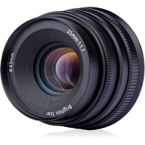 عدسة تركيز يدوية F1.2 MF APS-C مقاس 35 مم لكاميرات باناسونيك أوليمبوس مايكرو 4/3 بدون مرآة، فتحة كبيرة MFT، مناسبة لـ LUMIX G7، G7KS، GX85، GX9، G95، GH5، GH6، G100، G9-أسود