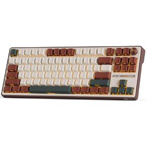 لوحة مفاتيح ميكانيكية RK ROYAL KLUDGE R87 Pro مع مقبض، لوحة مفاتيح لاسلكية للألعاب بنسبة 75% RGB مع اتصال بلوتوث/2.4G/سلكي، غطاء مفاتيح PBT مطبوع جانبيًا، QMK/VIA، مفتاح ماتشا خطي قابل للتبديل السريع in Kuwait