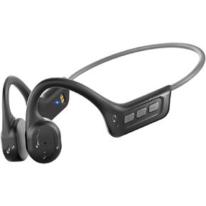 Bone Conduction Headphones,IPX7 Waterproof Wireless Running Earbuds,Open Ear Headphones Bluetooth 5.3 with Mic,10H Playtime for Running,Cycling,Hiking,Gym,Workout. (Gray)