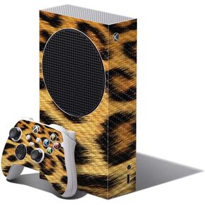 MightySkins Carbon Fiber Skin Compatible with Xbox Series S Bundle - Cheetah | Protective, Durable Textured Carbon Fiber Finish | Easy to Apply and Change Styles | Made in The USA